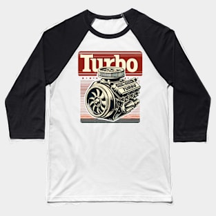 Turbo Engine Baseball T-Shirt